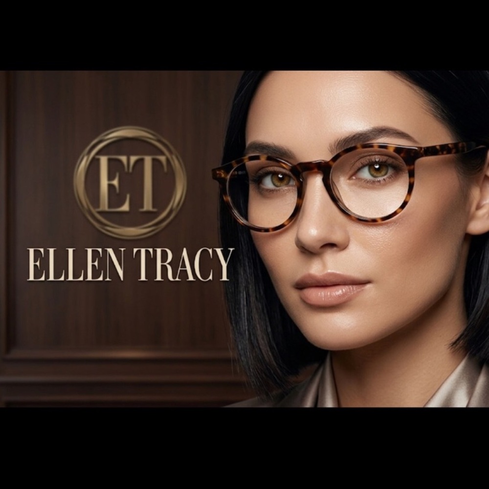 Authentic Ellen Tracy round designer prescription eyeglasses frames